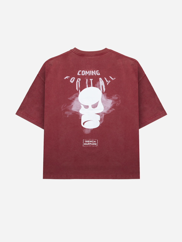 Crimson Acid Wash T-Shirt